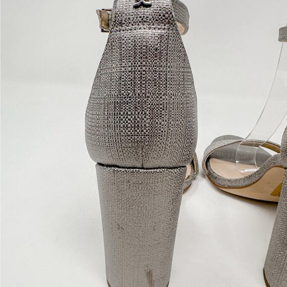 NEW Sam Edelman Yaro Ankle Strap Sandal Pewter Metallic Size 7 MSRP $100 - Picture 13 of 15